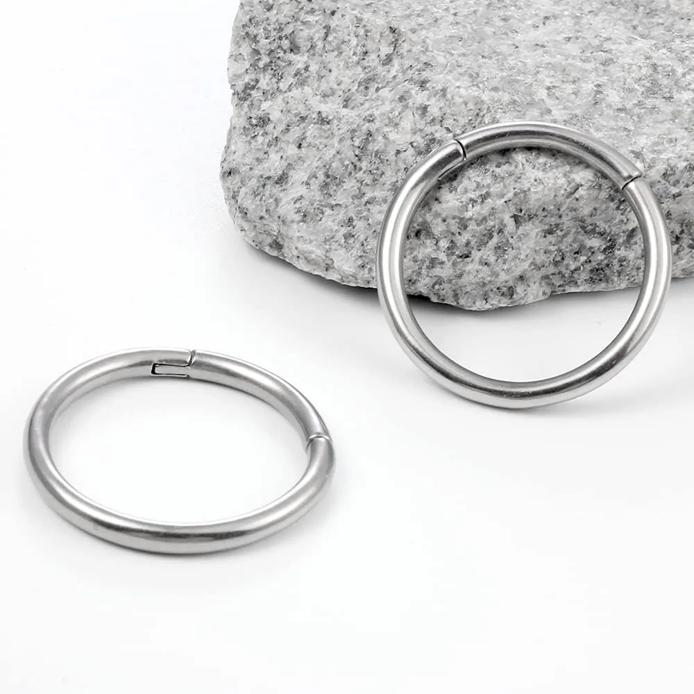 2PCS Hypoallergenic 316L Stainless Steel Printed Round,Spider Web,Bamboo Design Ear Weights Hangers For Stretched Ear Lobe Piercing Ear Plugs Gauges Body Jewelry