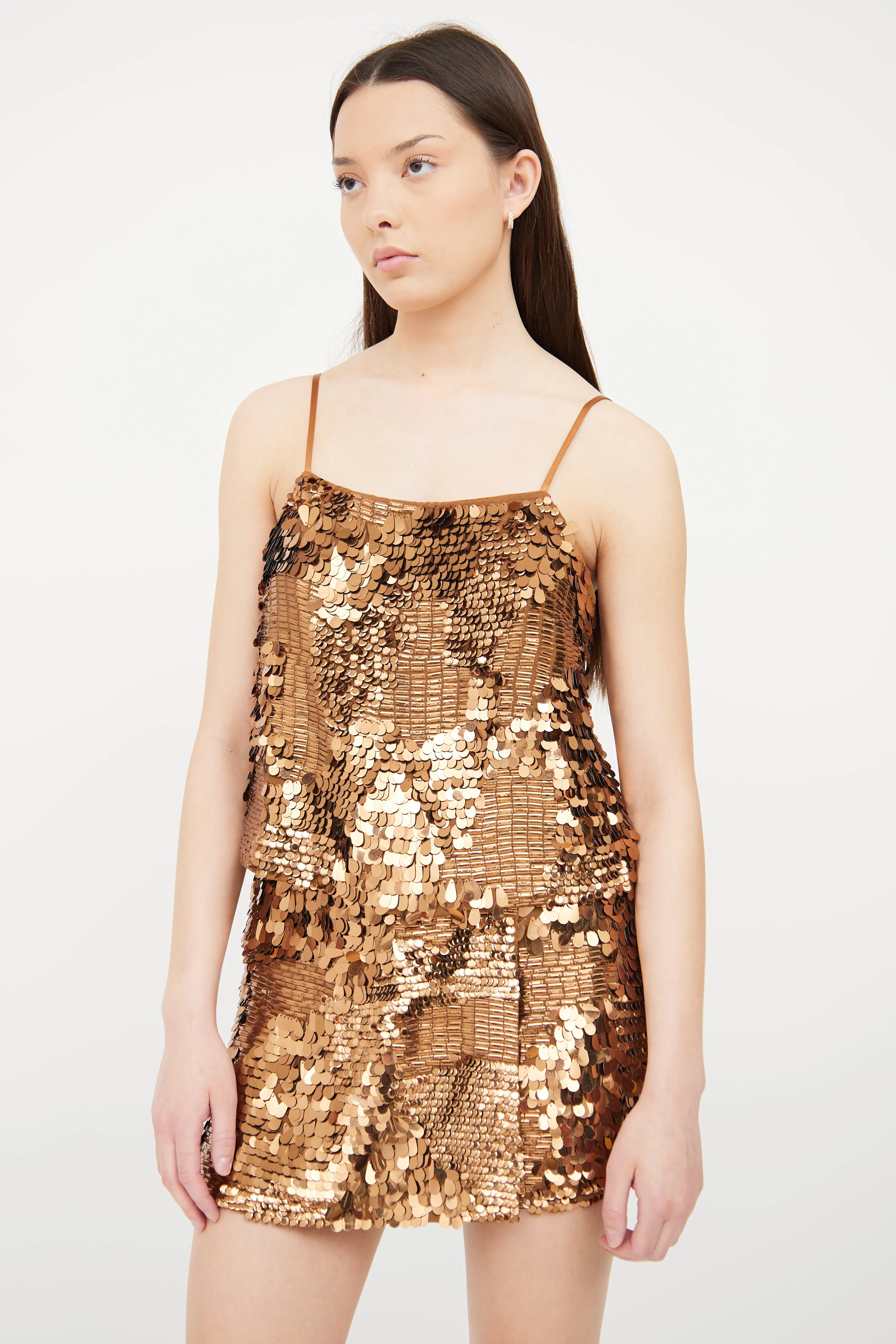 Bronze Sequin Two Piece Set