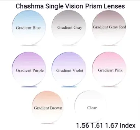 Chashma Single Vision Gradient Tinted Prism Lenses