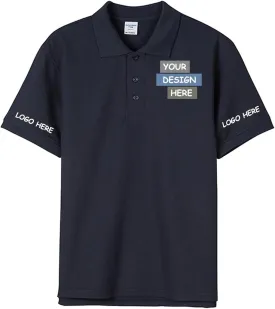 Custom Polo Shirts Design Your Own Personalized Golf Shirt with Logo/Text/Image for Men/Women
