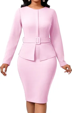 CuteCherry Women Sexy Dress Bodycon Work Dress Elegant Pencil Dress