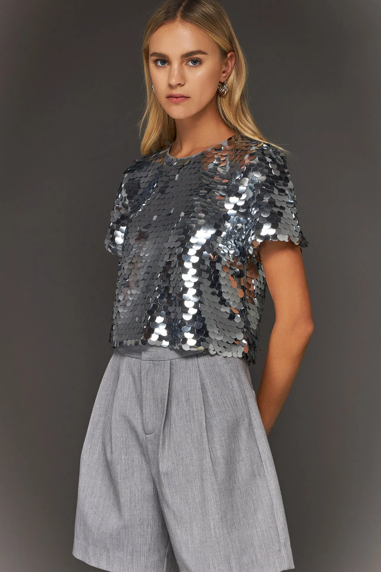 Endless Rose - Sequin Crop Top
