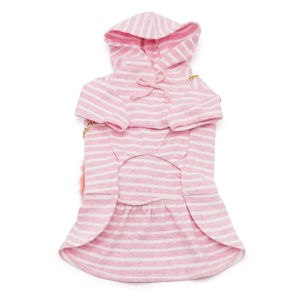 Fuzzy Purse Hooded Dog Dress