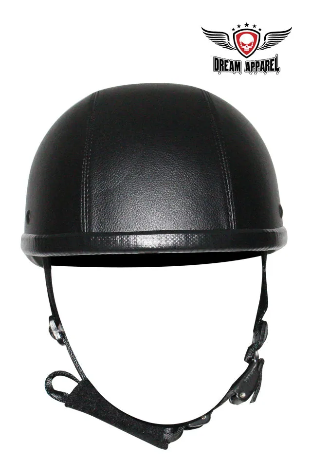 Leather Covered Eagle Style Novelty Helmet