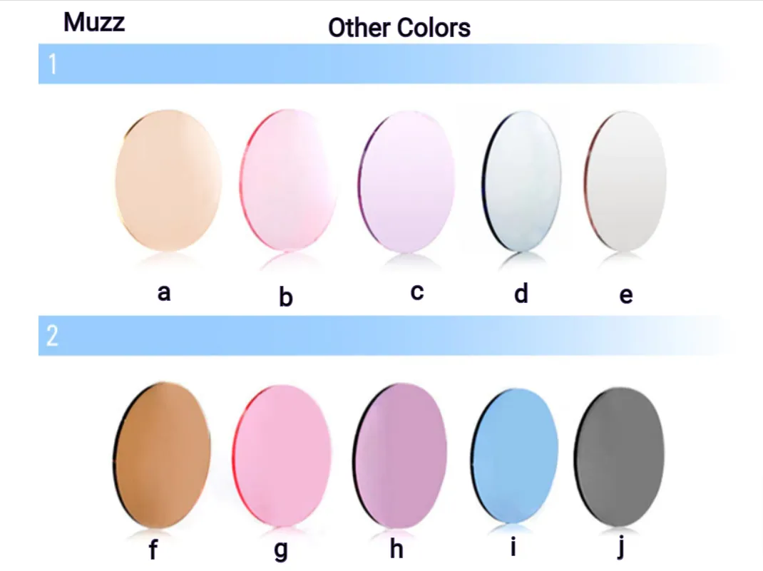 Muzz Single Vision Aspheric Tinted Lenses