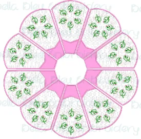 Scottish Thistle Inspired Outlander Christmas Tree Skirt In The Hoop 8x12