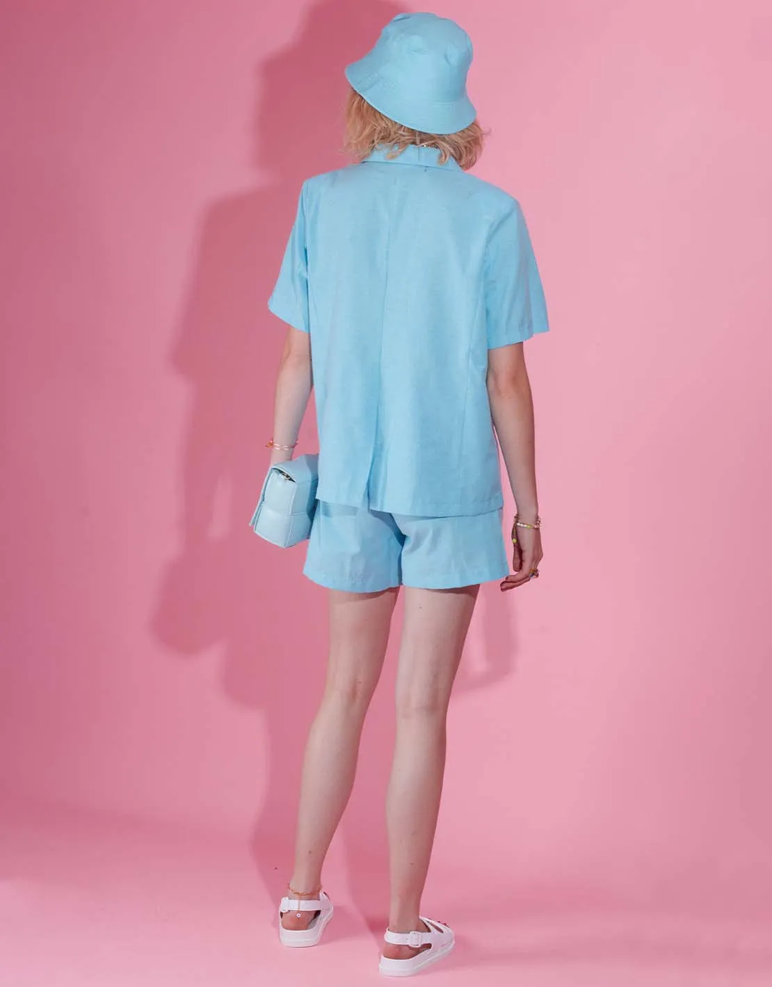 Short sleeve blazer