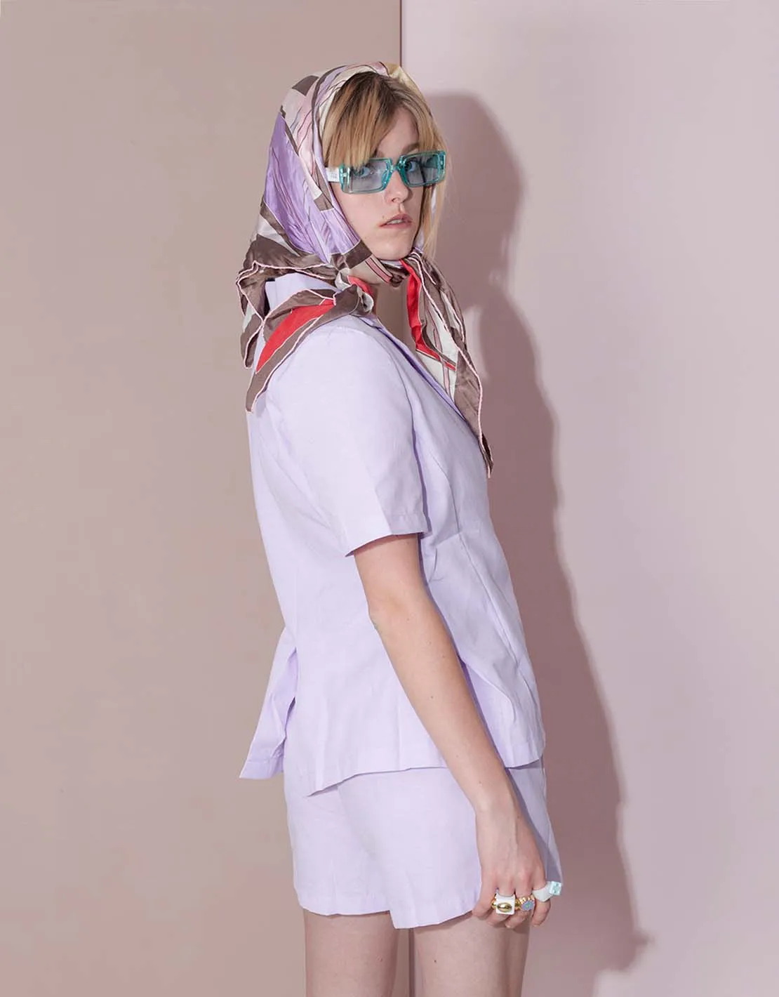 Short sleeve blazer