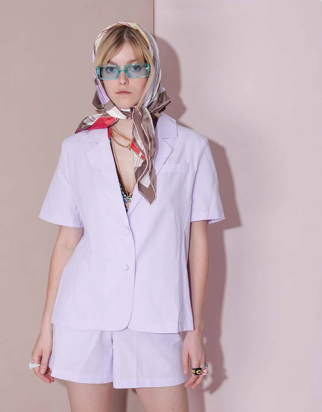 Short sleeve blazer