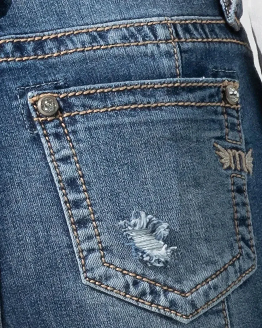 Women's High Rise Patchwork Flare Jeans