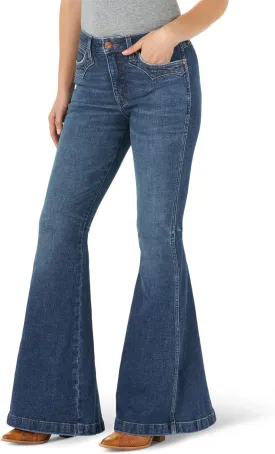 Wrangler Women's Retro High Rise Trumpet Flare Jeans